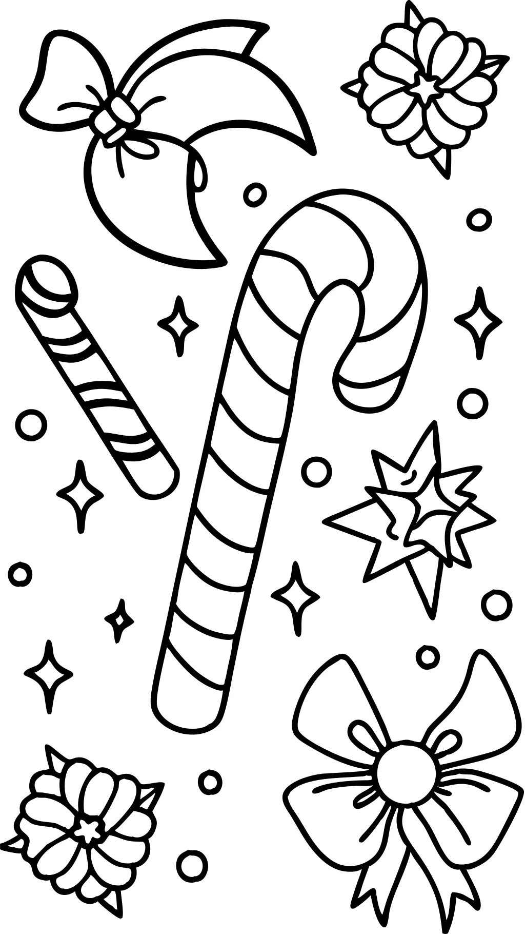 printable coloring pages of candy canes